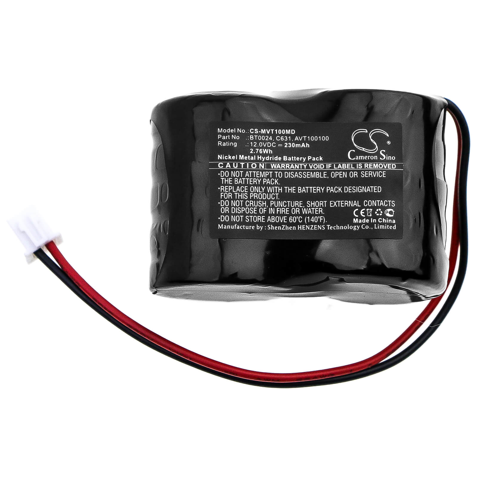 12.0V, 230mAh, Ni-MH Battery fits Imex, 421, Br0024, 2.76Wh