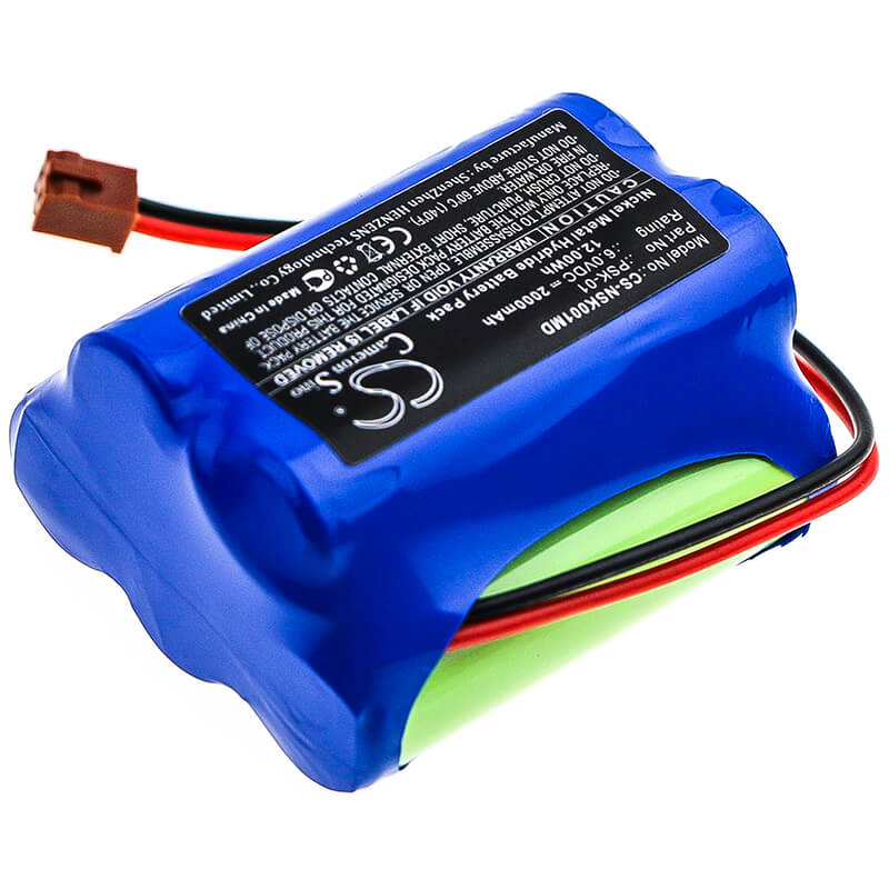 6.0V, 2000mAh, Ni-MH Battery fits Nikkiso, Psk-01, 12Wh