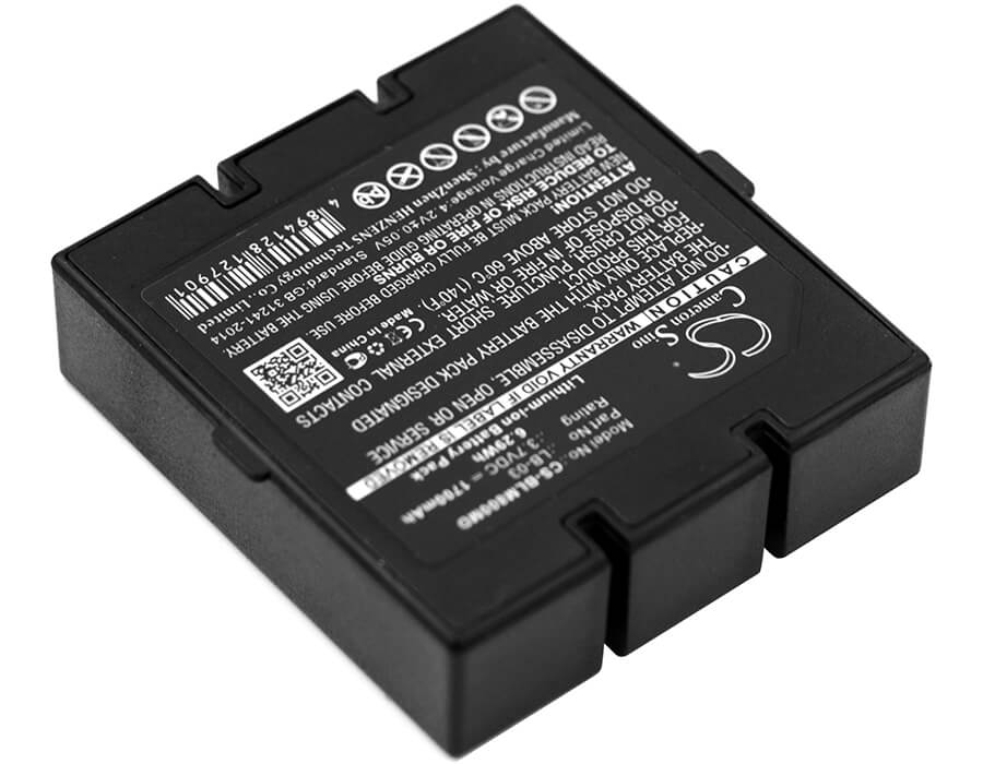 3.7V, 1700mAh, Li-ion Battery fits Bollywood, M800, 6.29Wh