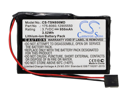 3.7V, 950mAh, Li-ion Battery fits Thermo Scientific, E1-cliptip Electronicpipette, Finnpipette Novus Single, 3.515Wh