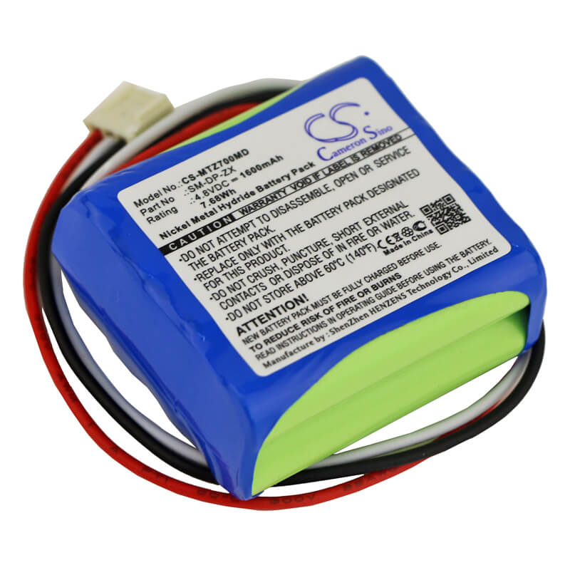 4.8V, 1600mAh, Ni-MH Battery fits Morita, Sm-dp-zx, 7.68Wh