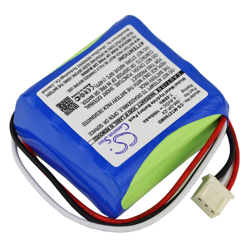 4.8V, 1600mAh, Ni-MH Battery fits Morita, Sm-dp-zx, 7.68Wh