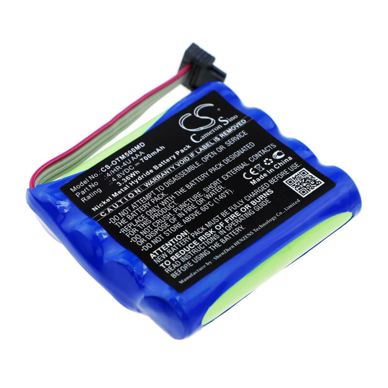 4.8V, 700mAh, Ni-MH Battery fits Optomed, Smartscope M5, Smartscope M5 Pro, 3.36Wh