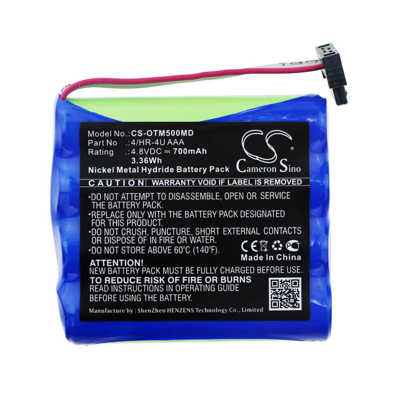 4.8V, 700mAh, Ni-MH Battery fits Optomed, Smartscope M5, Smartscope M5 Pro, 3.36Wh