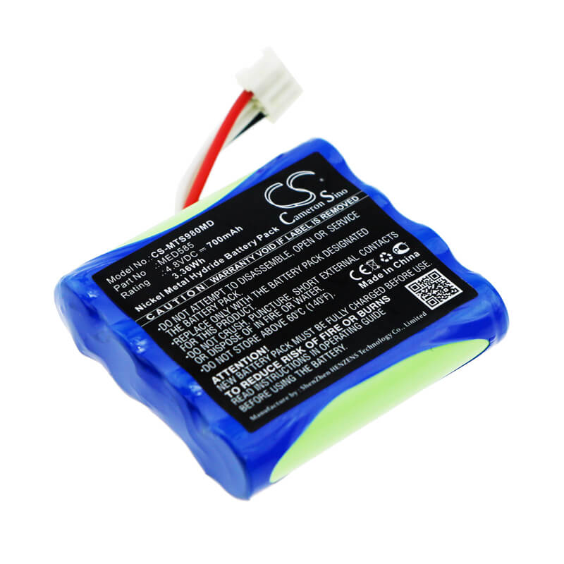 4.8V, 700mAh, Ni-MH Battery fits Microtac, Infinity Sa9800, 3.36Wh