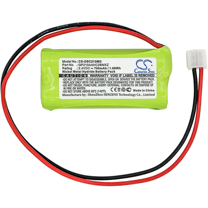 2.4V, 700mAh, Ni-MH Battery fits Bingo, Pro B-31, 1.68Wh