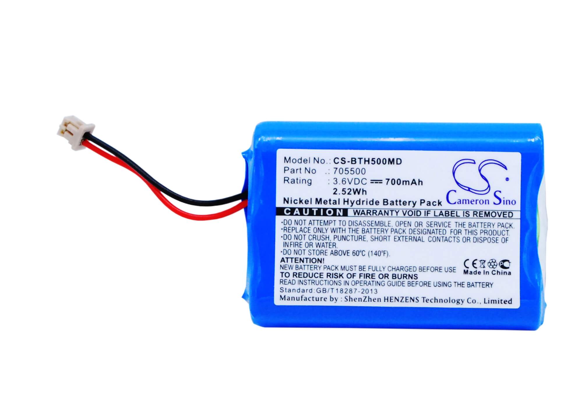 3.6V, 700mAh, Ni-MH Battery fits Brandtech, Multichannel Transferpette Pip, Transferpette, 2.52Wh