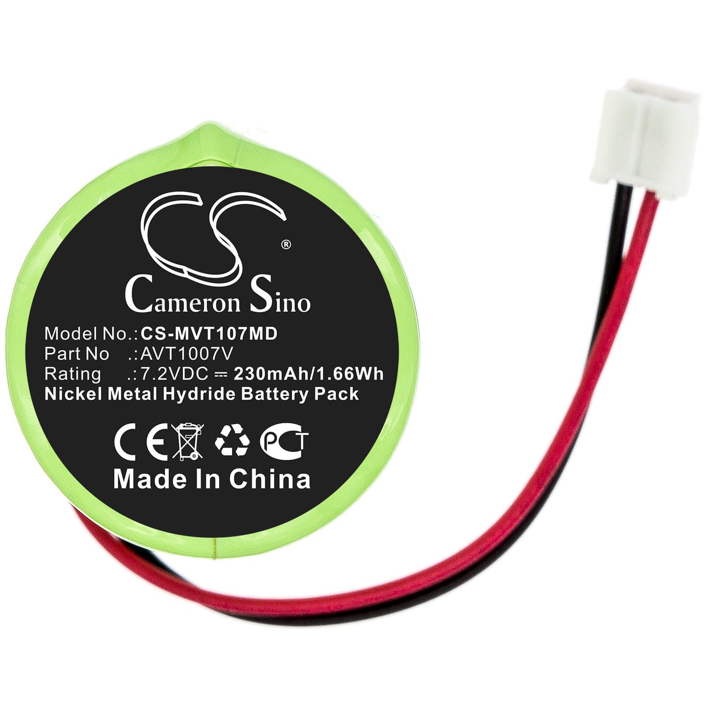 7.2V, 230mAh, Ni-MH Battery fits Imx, Free Dop Probe, Freedrop Foetal Doppler Mb413, 1.656Wh