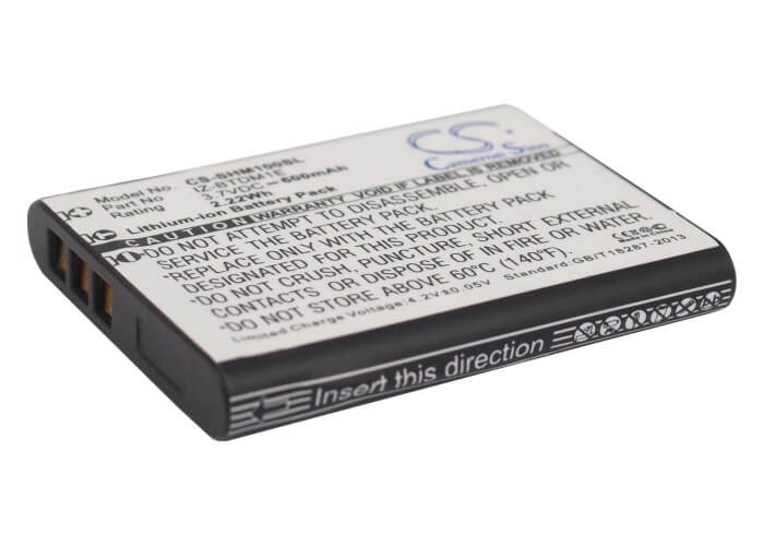 3.7V, 600mAh, Li-ion Battery fits Sharp, Portable Plasmacluster Ion Gen, 2.22Wh