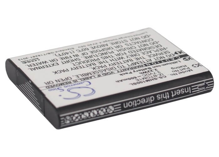 3.7V, 600mAh, Li-ion Battery fits Sharp, Portable Plasmacluster Ion Gen, 2.22Wh