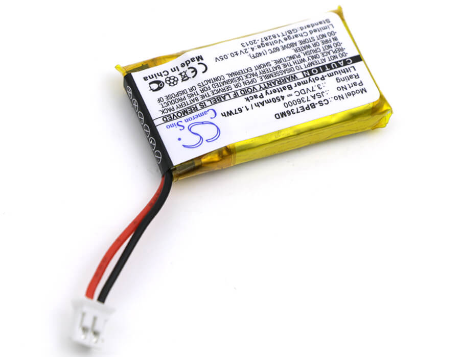 3.7V, 450mAh, Li-Polymer Battery fits Biohit, Multichannel Pipettes, Picus, 1.665Wh