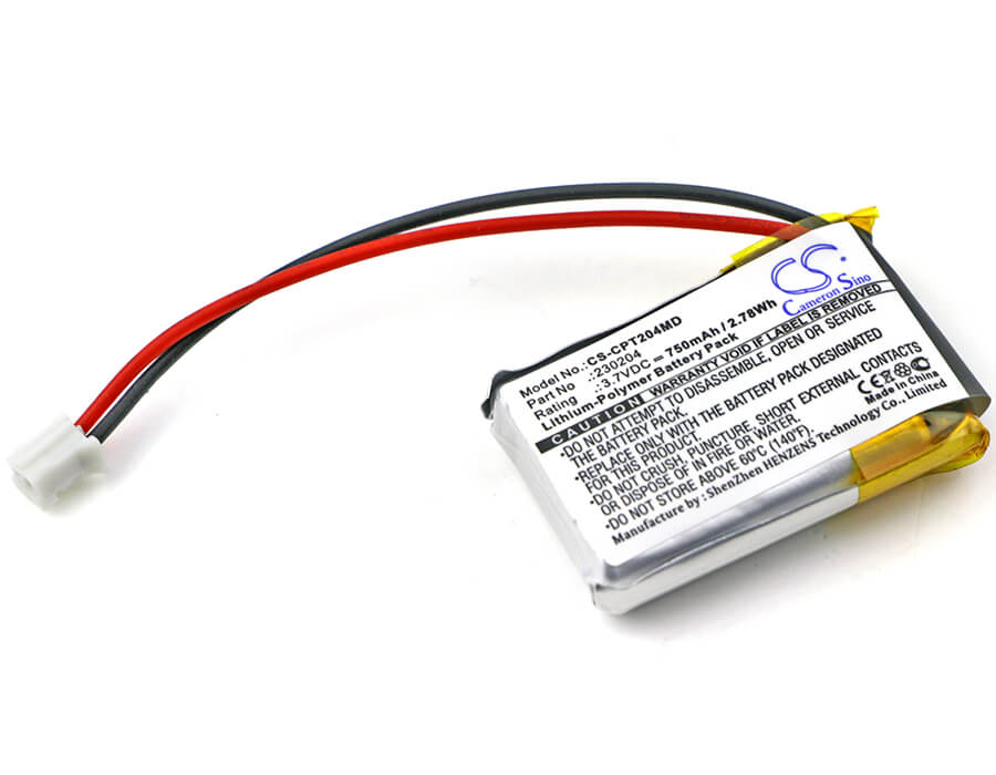 3.7V, 750mAh, Li-Polymer Battery fits Celltreat, Pipet Controller, 2.775Wh