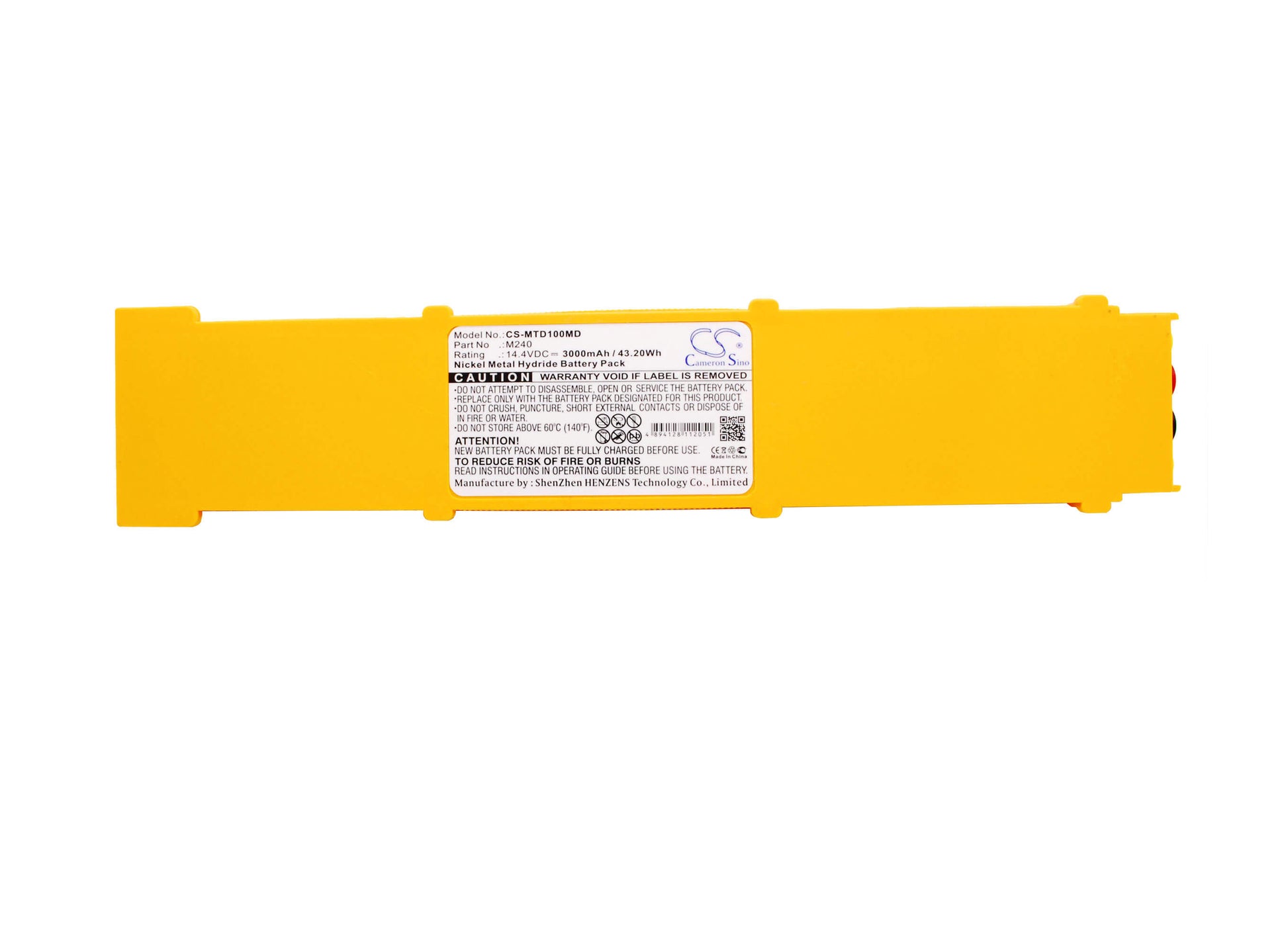 14.4V, 3000mAh, Ni-MH Battery fits Metrax, Dm1, Dm-1, 43.2Wh