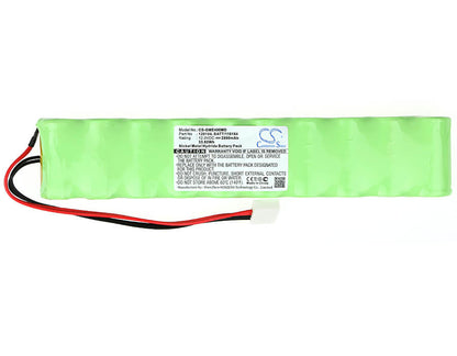 12.0V, 2800mAh, Ni-MH Battery fits Hellige, Marquette Eagle 4000, 33.6Wh