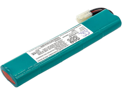 12.0V, 3000mAh, Ni-MH Battery fits Physio-control, Lifepak 20, Lifepak 20 Defibrillator, 36Wh