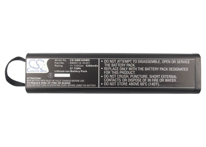 11.1V, 5200mAh, Li-ion Battery fits Philips, M2636a, M2636b, 57.72Wh