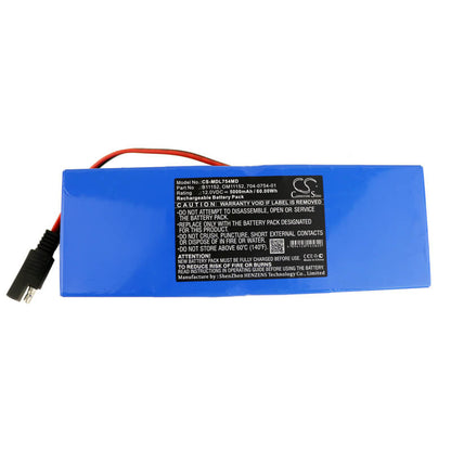 12.0V, 5000mAh, Sealed Lead Acid Battery fits Impact Medical, 326, 326 Portable Aspirator, 60Wh
