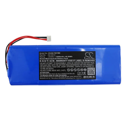 24.0V, 2000mAh, Ni-MH Battery fits Biolat, Twelve Lead Ecg, 48Wh
