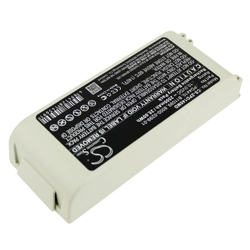 10.0V, 2500mAh, Sealed Lead Acid Battery fits Zoll, 8000-0299-01, 8000-0299-10, 25Wh