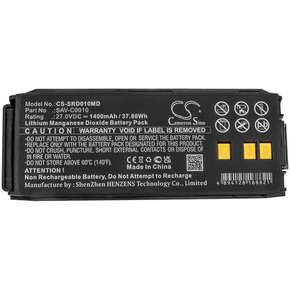 27.0V, 1400mAh, Li-MnO2 Battery fits Saverone, Automatic, D, 37.8Wh