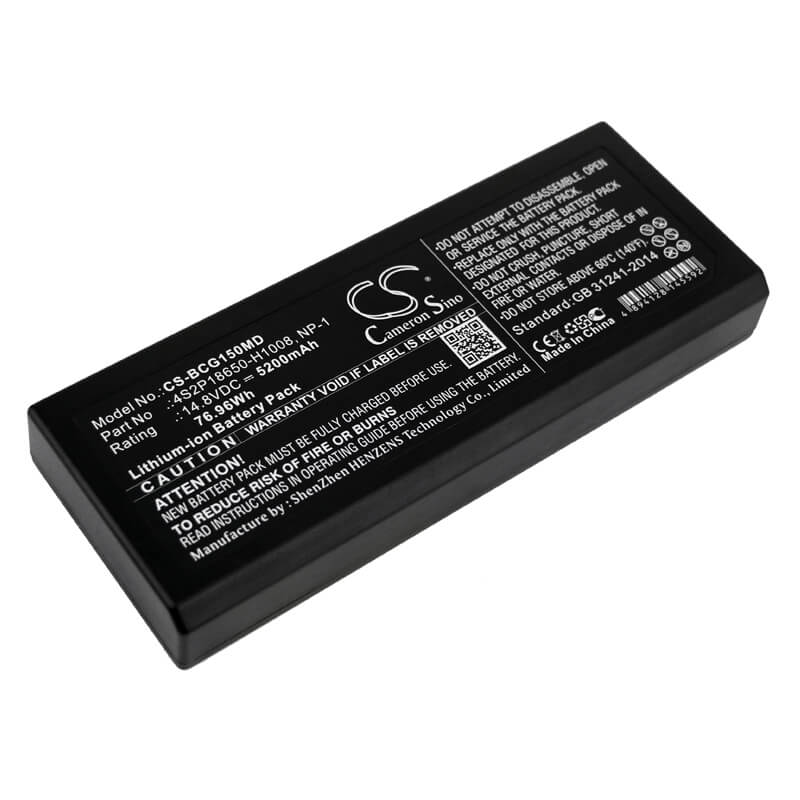 14.8V, 5200mAh, Li-ion Battery fits Biocare, Im15, 76.96Wh