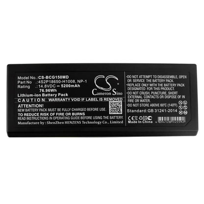 14.8V, 5200mAh, Li-ion Battery fits Biocare, Im15, 76.96Wh
