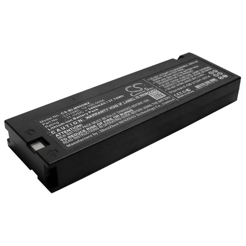 11.1V, 3400mAh, Li-ion Battery fits Biolight, Argus Lms-10, M66, 37.74Wh