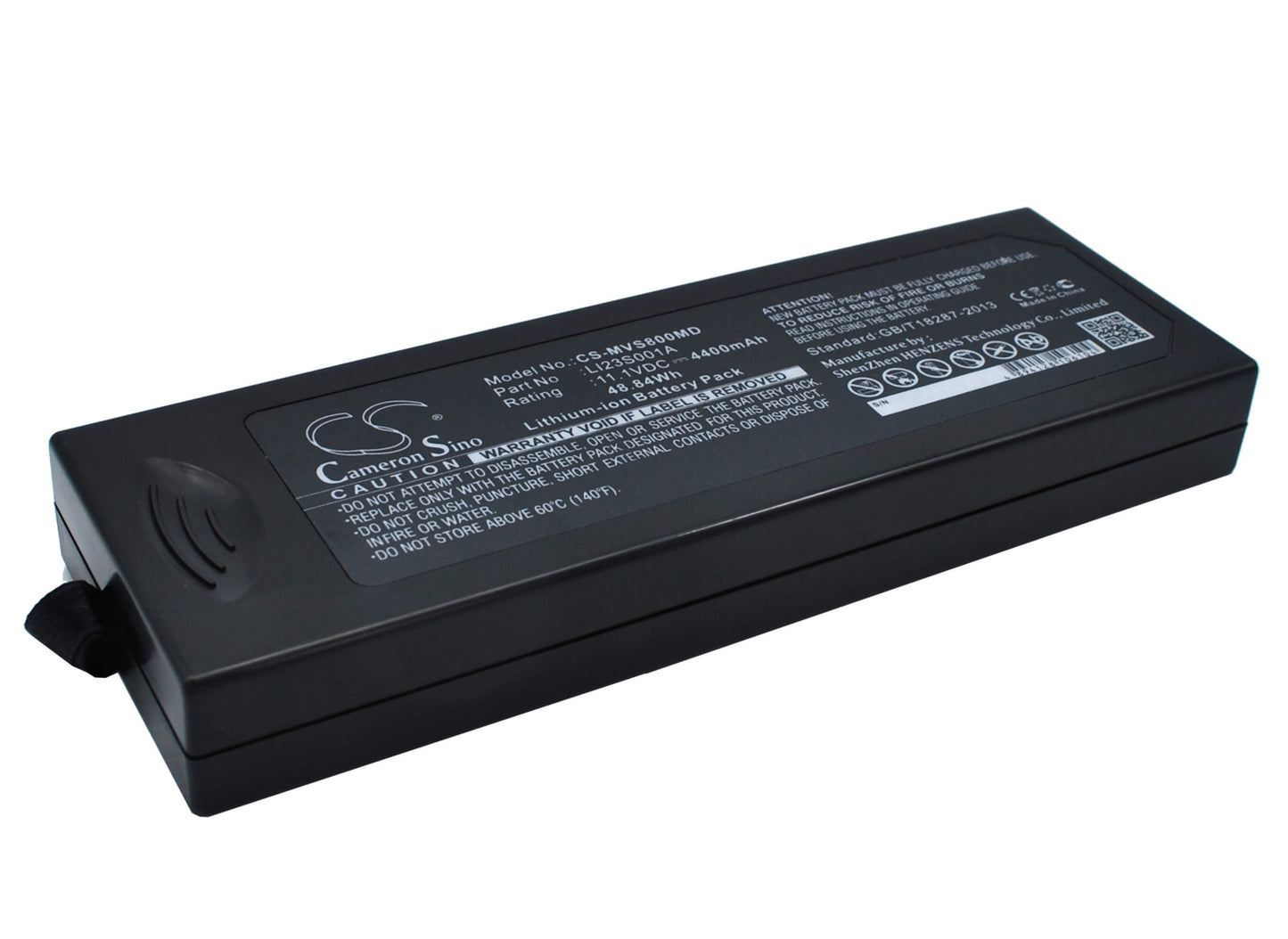 11.1V, 4400mAh, Li-ion Battery fits Mindray, Pm7000, Pm8000, 48.84Wh