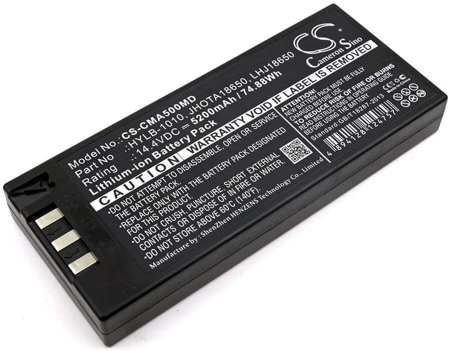 14.4V, 5200mAh, Li-ion Battery fits Comen, 8000d, C50, 74.88Wh