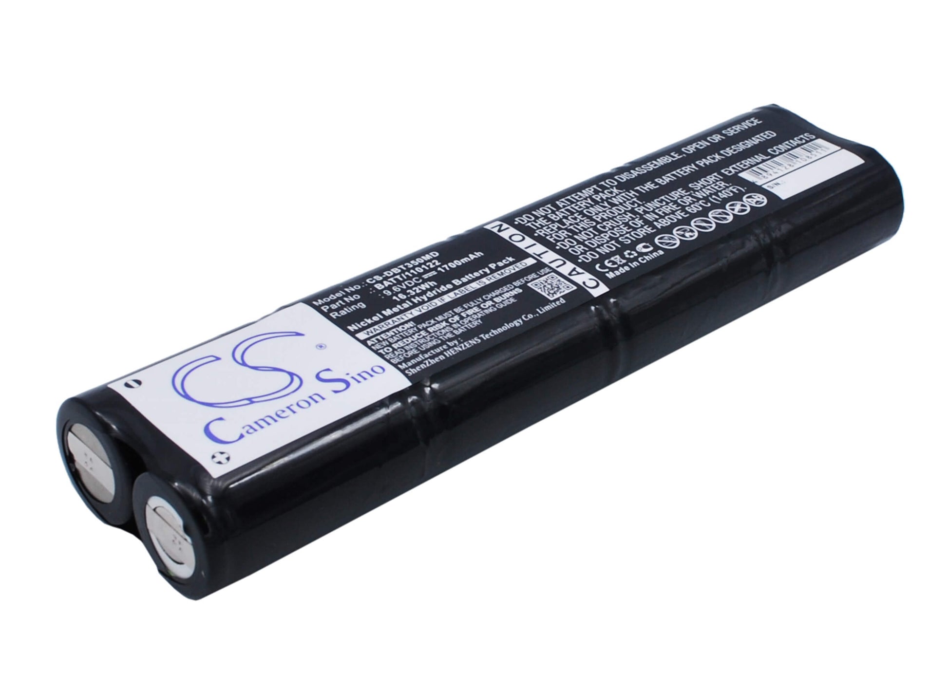 9.6V, 1700mAh, Ni-MH Battery fits Bioset, 3500, 16.32Wh