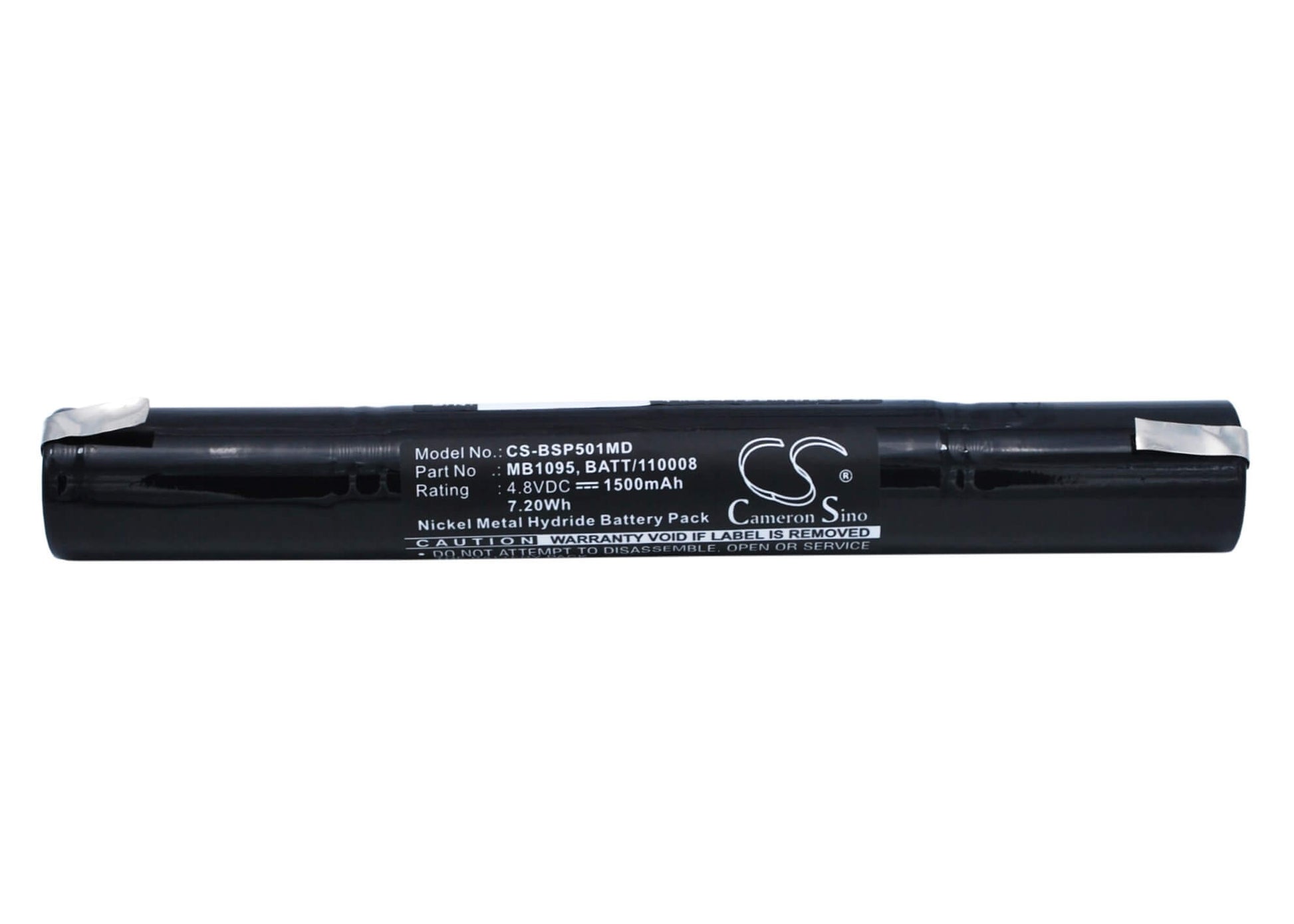 4.8V, 1500mAh, Ni-MH Battery fits Bosch, Spiro 501, 7.2Wh