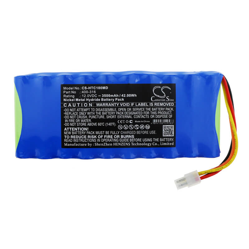 12.0V, 3500mAh, Ni-MH Battery fits Huntleigh, Sc1000, 42Wh