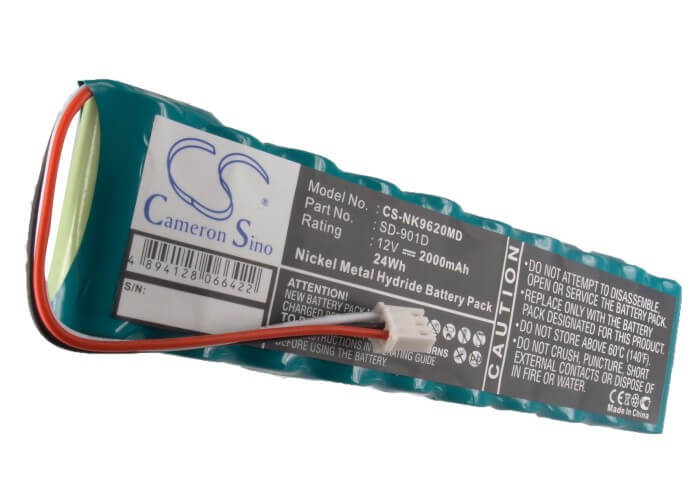 12.0V, 2000mAh, Ni-MH Battery fits Nihon Kohden, 6511, 9130p, 24Wh