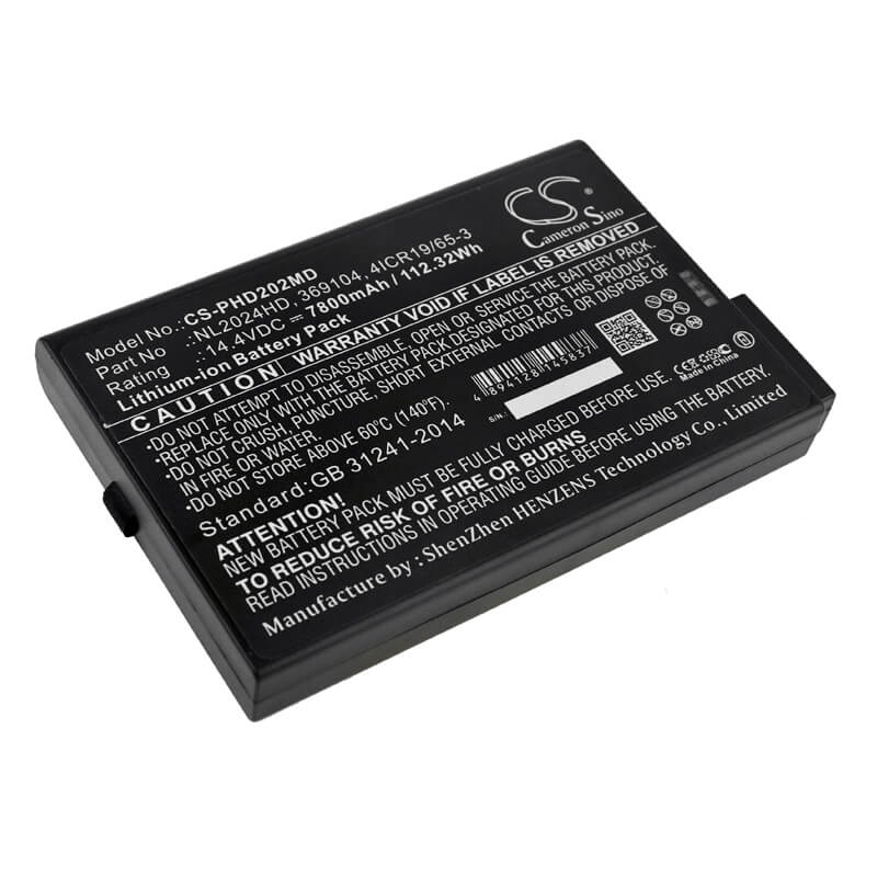 14.4V, 7800mAh, Li-ion Battery fits Esaote, Mylab 25 Gold, Mylab 30 Gold, 112.32Wh