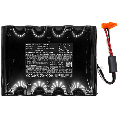 12.0V, 5000mAh, Ni-CD Battery fits Siemens, Monitor Sc7000, Monitor Sc9000, 60Wh