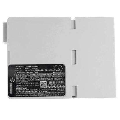 14.8V, 5080mAh, Li-ion Battery fits Philips, Expression Mr200, Expression Mr400, 75.184Wh