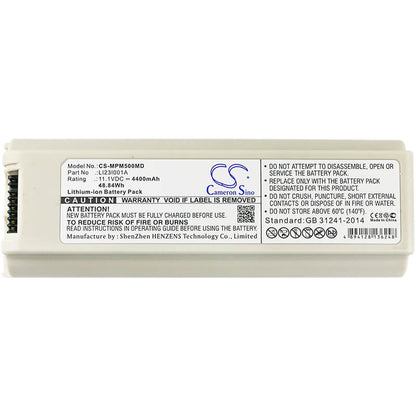 11.1V, 4400mAh, Li-ion Battery fits Mindray, Echographe M5, Echographe M5t, 48.84Wh