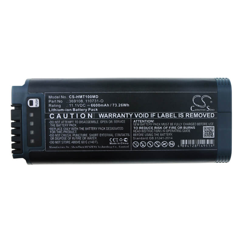 11.1V, 6600mAh, Li-ion Battery fits Hamilton, C1, Mri1, 73.26Wh