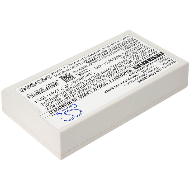 14.8V, 6800mAh, Li-ion Battery fits Philips, Defibrillator Dfm100, Defibrillator Dfm-100, 100.64Wh