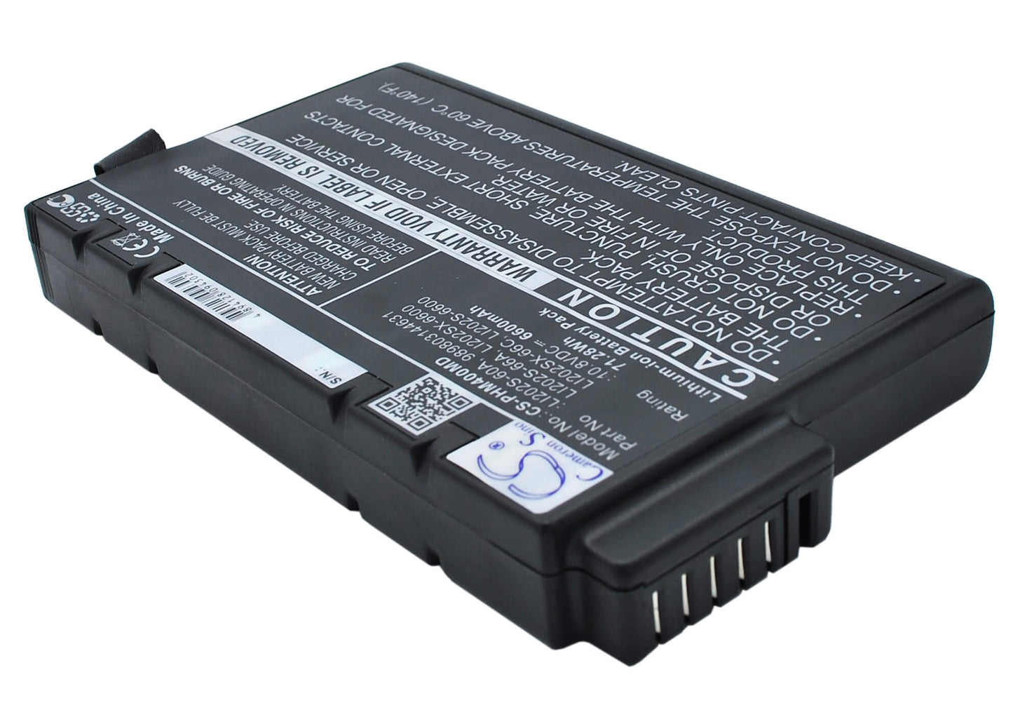 10.8V, 6600mAh, Li-ion Battery fits Acterna, Mts-8000, 71.28Wh