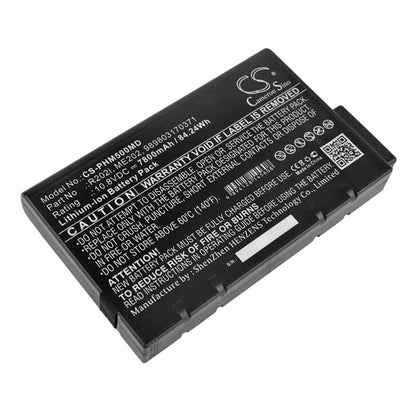 10.8V, 7800mAh, Li-ion Battery fits Invivo, M6 Vital Signs Monitor, M8 Vital Signs Monitor, 84.24Wh