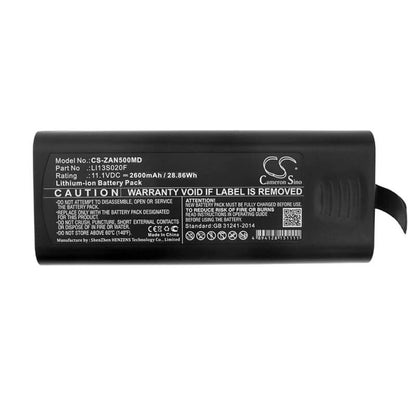 11.1V, 2600mAh, Li-ion Battery fits Zondan, Apollo N5, Zd120d, 28.86Wh