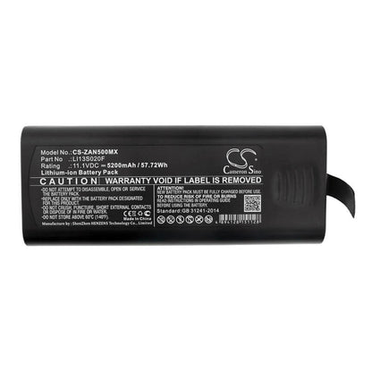 11.1V, 5200mAh, Li-ion Battery fits Zondan, Apollo N5, Zd120d, 57.72Wh