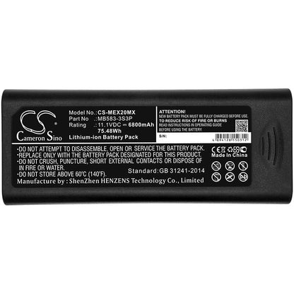 11.1V, 6800mAh, Li-ion Battery fits Mindray, Accutorr 3, Accutorr 7, 75.48Wh