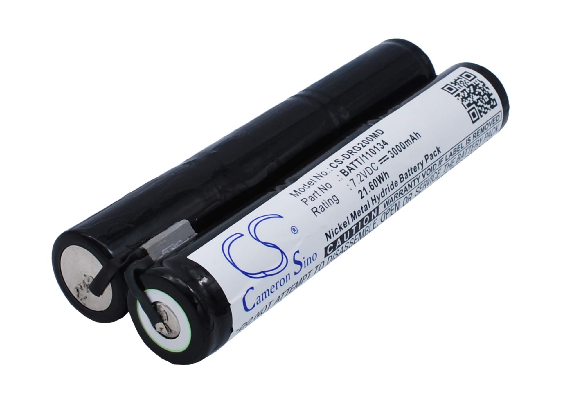 7.2V, 3000mAh, Ni-MH Battery fits Drager, Dialog 2000, 21.6Wh