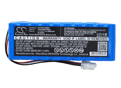 12.0V, 4000mAh, Ni-MH Battery fits Medical Econet, Cardio M, Cardio M Plus, 48Wh