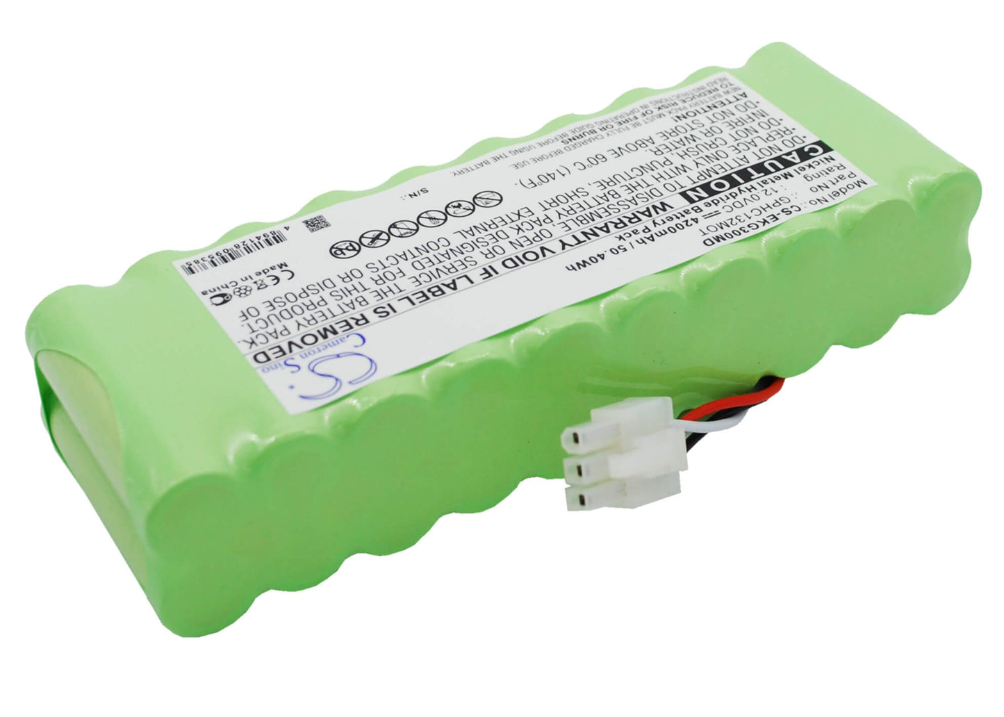 12.0V, 4200mAh, Ni-MH Battery fits Bionet, Ekg3000, Fc1400 Twinview Fetal Monitor, 50.4Wh