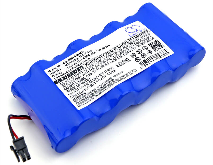14.4V, 6800mAh, Li-ion Battery fits Drager, Delta, Gamma, 97.92Wh