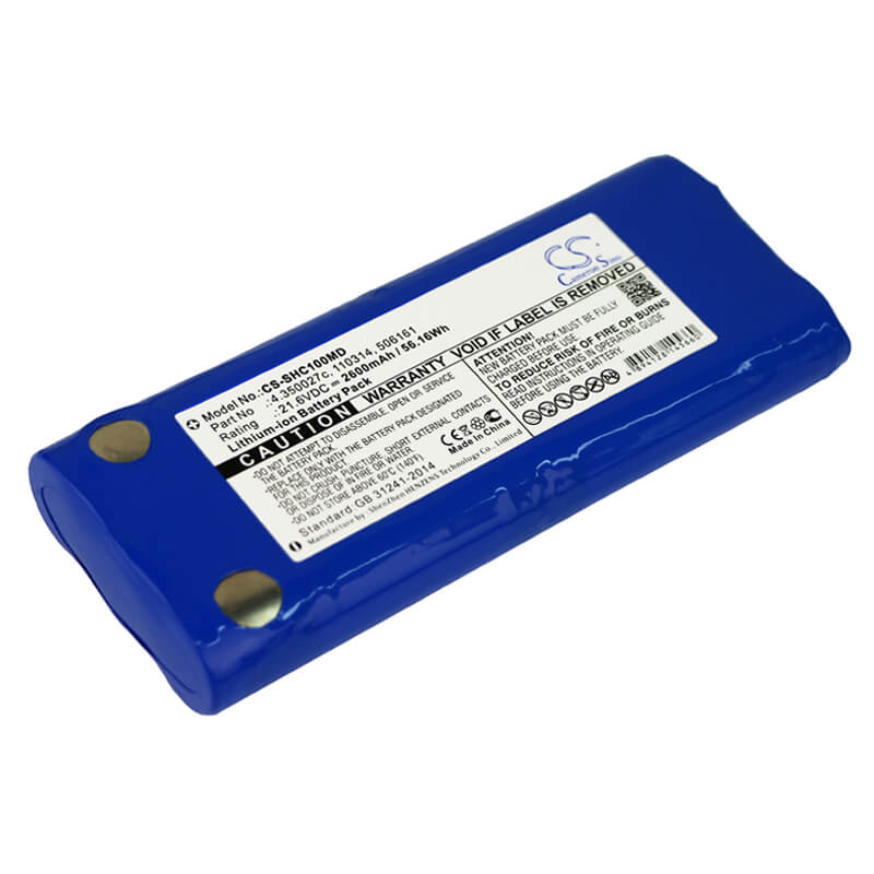 21.6V, 2600mAh, Li-ion Battery fits Schiller, Ekg At10 Plus, Ekg At10+, 56.16Wh