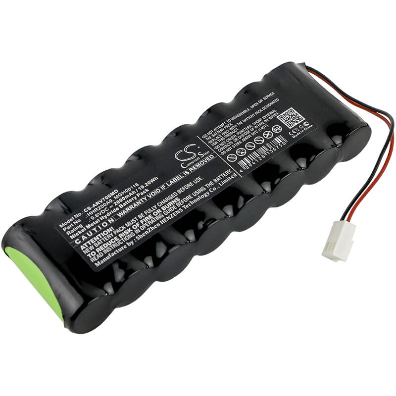9.6V, 2000mAh, Ni-MH Battery fits Arcomed Ag, Pompe A Perfusion Sp6000, Pompe A Perfusion Sp7000, 19.2Wh